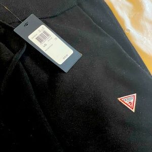 Guess black large sweat pants nwt